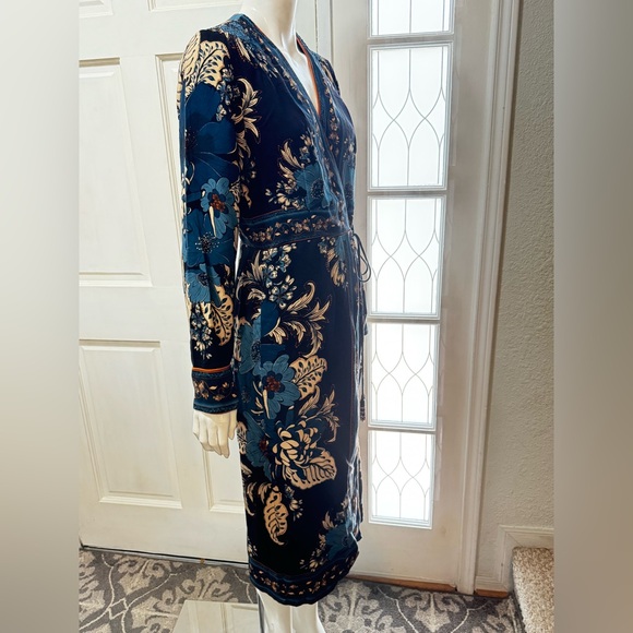 FARM Rio Blossom Tapestry Black Midi Dress Women Size S(MSRP$260 - Picture 3 of 16